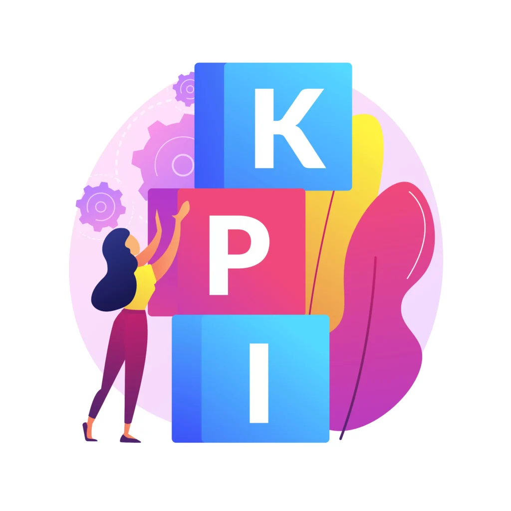 Illustration KPI blocs empiles