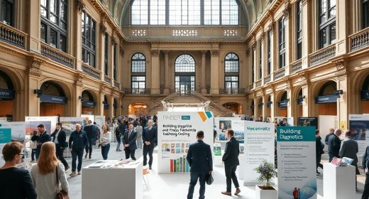 {"prompt":"prompt/Professional photography, photorealistic, wide shot of a modern career fair inside a grand French city hall with high ceilings and elegant architecture, visitors walking between professional exhibition stands, one prominent booth with clean white design dedicated to building diagnostics and energy efficiency training, brochures and training catalogs visible on the table, natural soft daylight streaming through large historical windows, warm and inviting atmosphere, modern professional clothing on attendees, shallow depth of field on the main booth, clean composition, centered subject, no text, no logos, no close-up faces, square-friendly composition, high quality, 8k resolution","originalPrompt":"prompt/Professional photography, photorealistic, wide shot of a modern career fair inside a grand French city hall with high ceilings and elegant architecture, visitors walking between professional exhibition stands, one prominent booth with clean white design dedicated to building diagnostics and energy efficiency training, brochures and training catalogs visible on the table, natural soft daylight streaming through large historical windows, warm and inviting atmosphere, modern professional clothing on attendees, shallow depth of field on the main booth, clean composition, centered subject, no text, no logos, no close-up faces, square-friendly composition, high quality, 8k resolution","width":1024,"height":768,"seed":42,"model":"flux","enhance":true,"negative_prompt":"undefined","nofeed":false,"safe":false,"quality":"medium","image":[],"transparent":false,"reasoning":false,"audio":true,"has_nsfw_concept":false,"concept":null,"trackingData":{"actualModel":"flux","usage":{"completionImageTokens":1,"totalTokenCount":1}}}