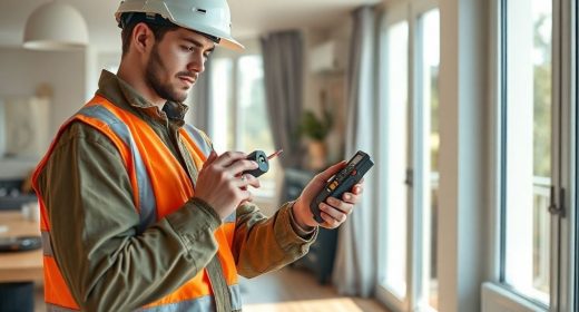 {"prompt":"prompt/Professional photography, photorealistic, a trainee property diagnostician wearing professional attire and safety equipment performing a diagnostic inspection inside a modern French apartment, holding a professional measuring device near an electrical panel, natural soft daylight coming through large windows, clean modern interior with neutral tones, shallow depth of field on the diagnostician's hands and equipment, high quality, clean composition, centered subject, wide framing allowing square or 16:9 crop without loss, no text, no logos, no close-up faces, warm ambient atmosphere suggesting expertise and professionalism","originalPrompt":"prompt/Professional photography, photorealistic, a trainee property diagnostician wearing professional attire and safety equipment performing a diagnostic inspection inside a modern French apartment, holding a professional measuring device near an electrical panel, natural soft daylight coming through large windows, clean modern interior with neutral tones, shallow depth of field on the diagnostician's hands and equipment, high quality, clean composition, centered subject, wide framing allowing square or 16:9 crop without loss, no text, no logos, no close-up faces, warm ambient atmosphere suggesting expertise and professionalism","width":1024,"height":768,"seed":42,"model":"flux","enhance":true,"negative_prompt":"undefined","nofeed":false,"safe":false,"quality":"medium","image":[],"transparent":false,"reasoning":false,"audio":true,"has_nsfw_concept":false,"concept":null,"trackingData":{"actualModel":"flux","usage":{"completionImageTokens":1,"totalTokenCount":1}}}